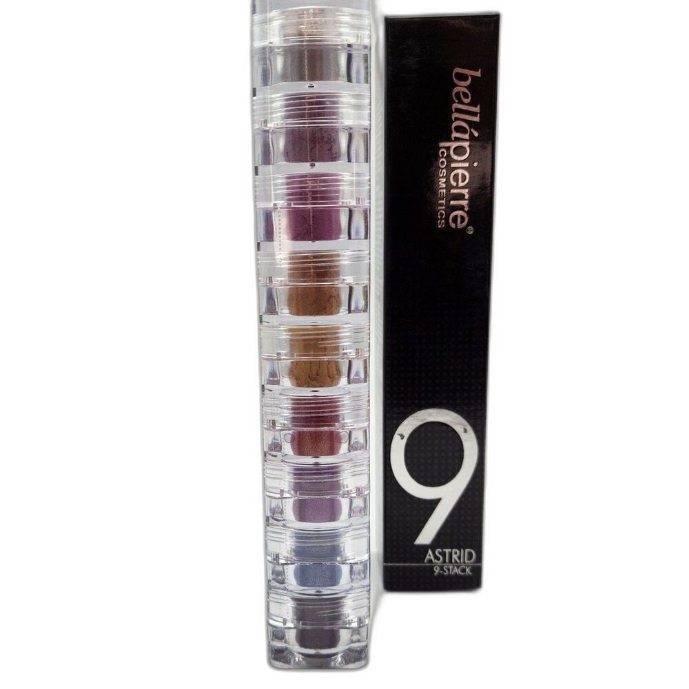 Bellapierre ASTRID Natural Mineral Makeup 9 Color Eyeshadow Shimmer Stack